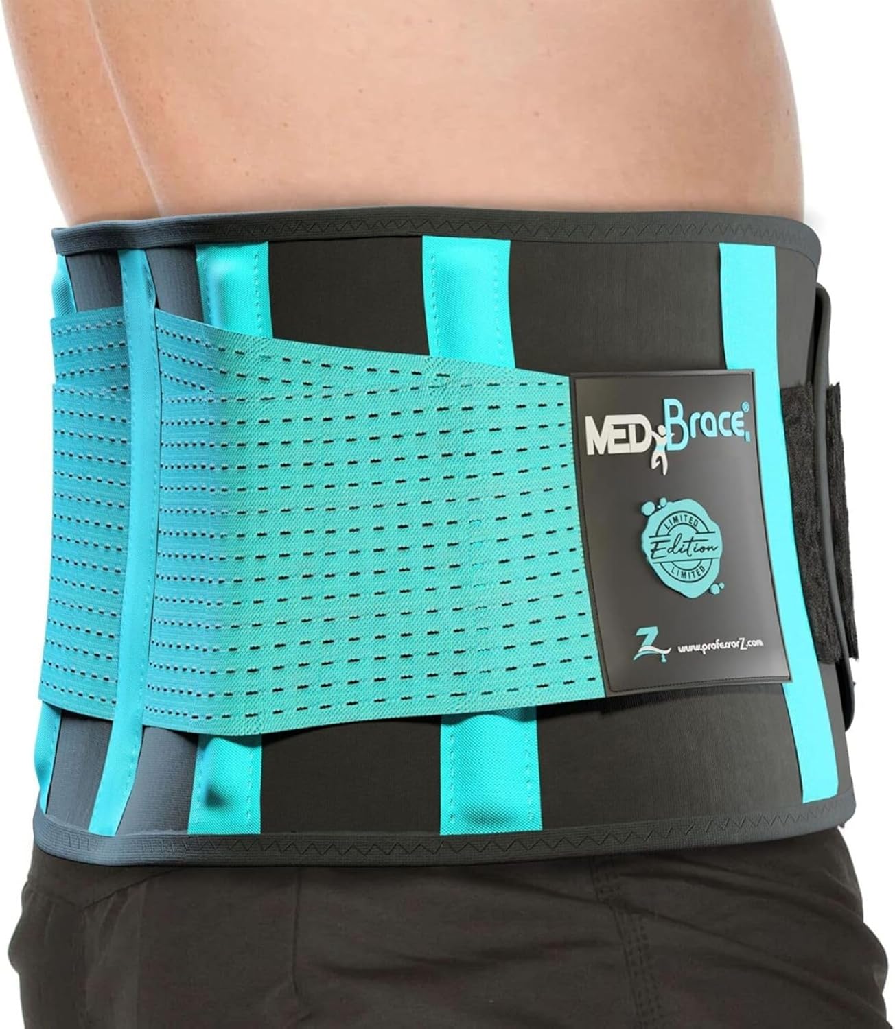 MEDiBrace Store MEDiBrace Back Support Belt Back Brace Lumbar Support for Lower Back with Support Struts & Double Pull Straps - Pain Relief for Sciatica Herniated Disc Scoliosis Men Women