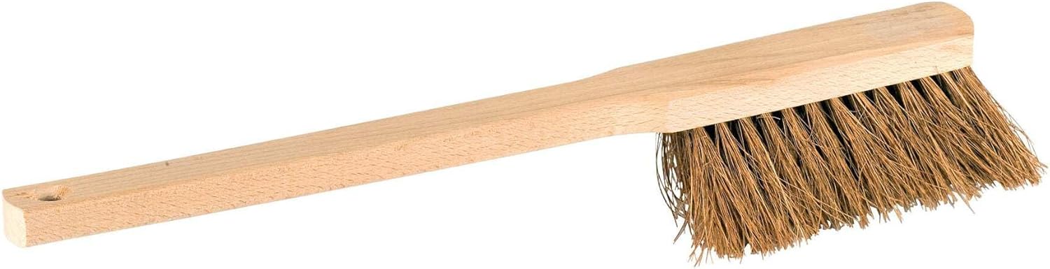 Nölle Professional Brush 212710 Long Handle Hand Brush (Beech Wood, Length 43 cm, with Hanging Hole, Unpainted, Sturdy Design, Garden Tools) 212710, Natural