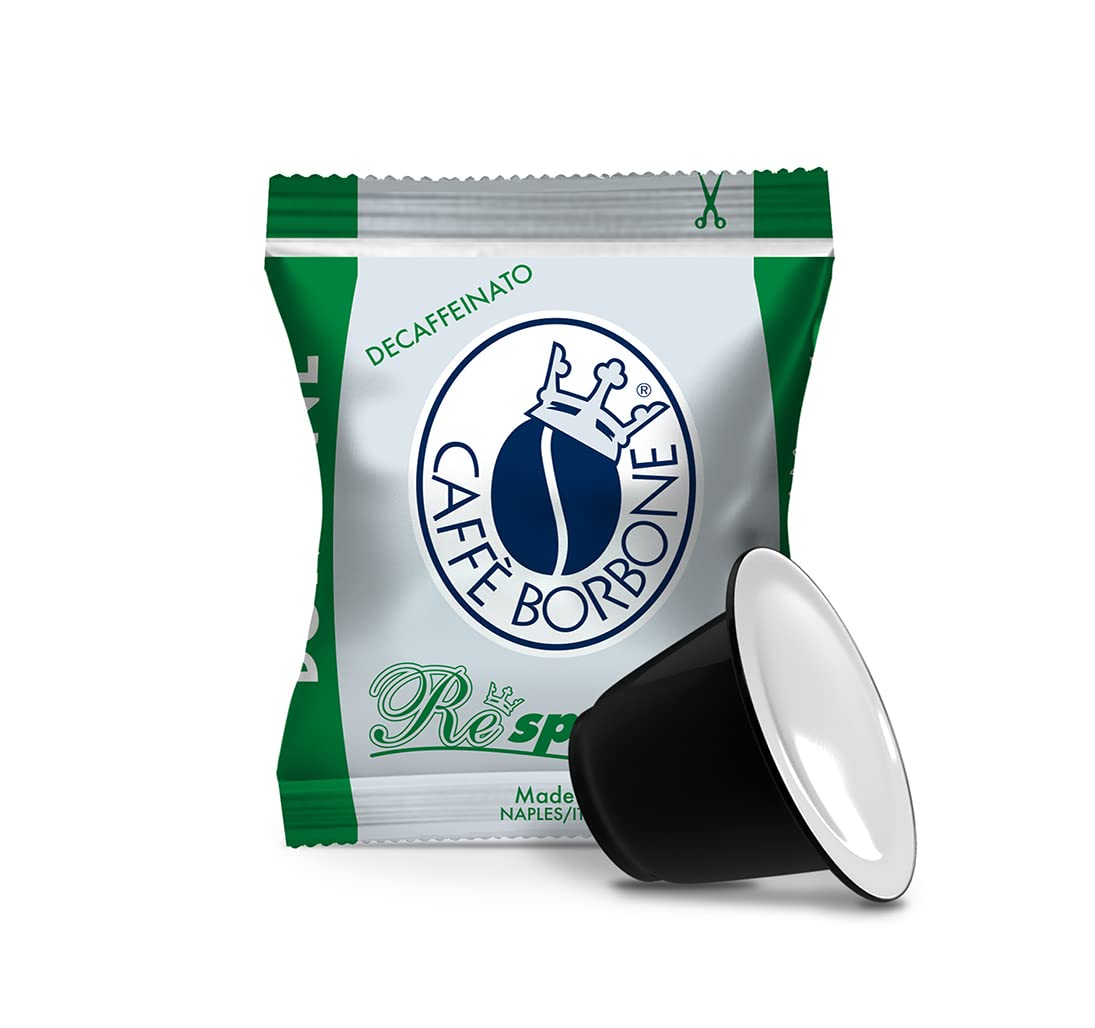 Caffè Borbone Coffee Respresso, Decaffeinated Blend - 100 Capsules - Compatible with Nespresso®* Home Machines