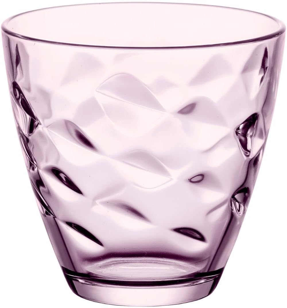 Bormioli Rocco Flora Set of 6 Water Glasses 26 cl Pink