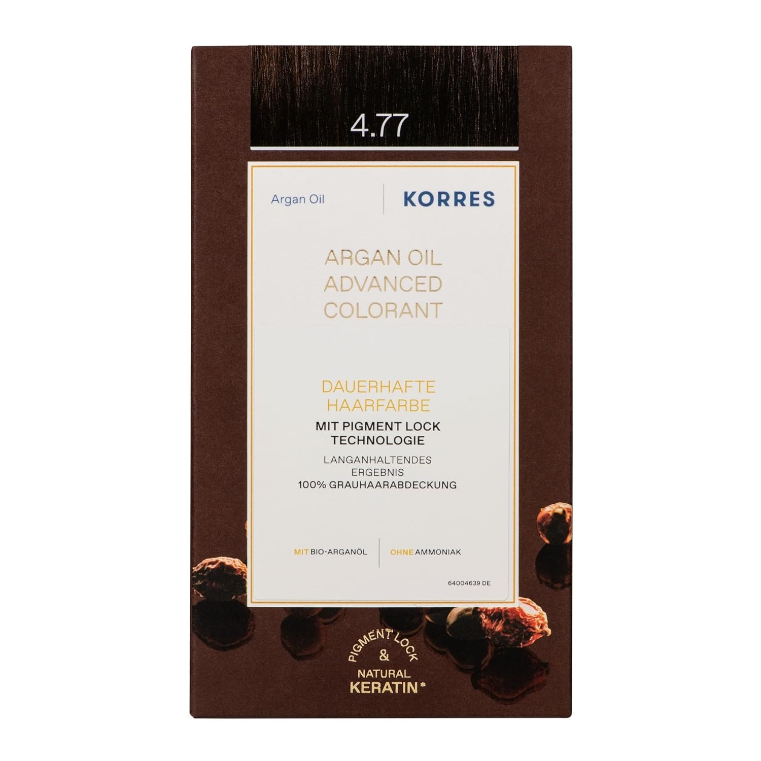 Korres Argan Oil Advanced Colorant 145ml 4.77 Dark Chocolate