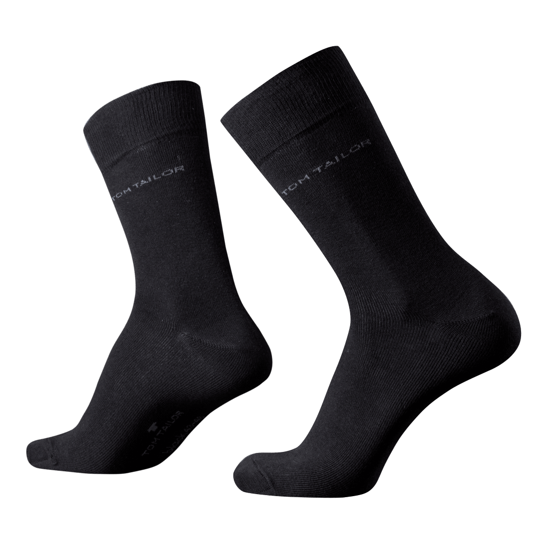 Tom Tailor 3-Pack Of Mens Socks Gr. 39-42, Black, 1 St
