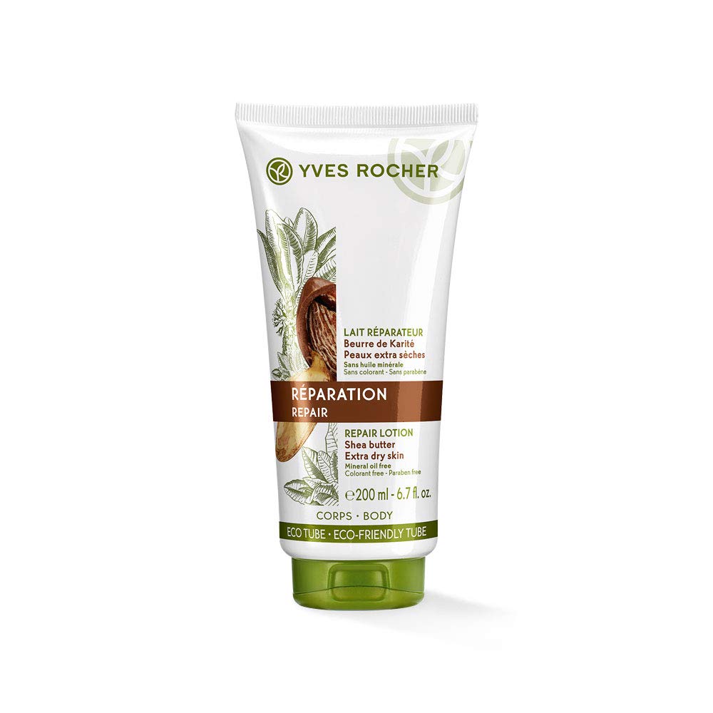 Yves Rocher Plant Care Body Repair Body Milk Rich Body Milk with Karite Butter for Dry Skin 1 x Tube 200 ml