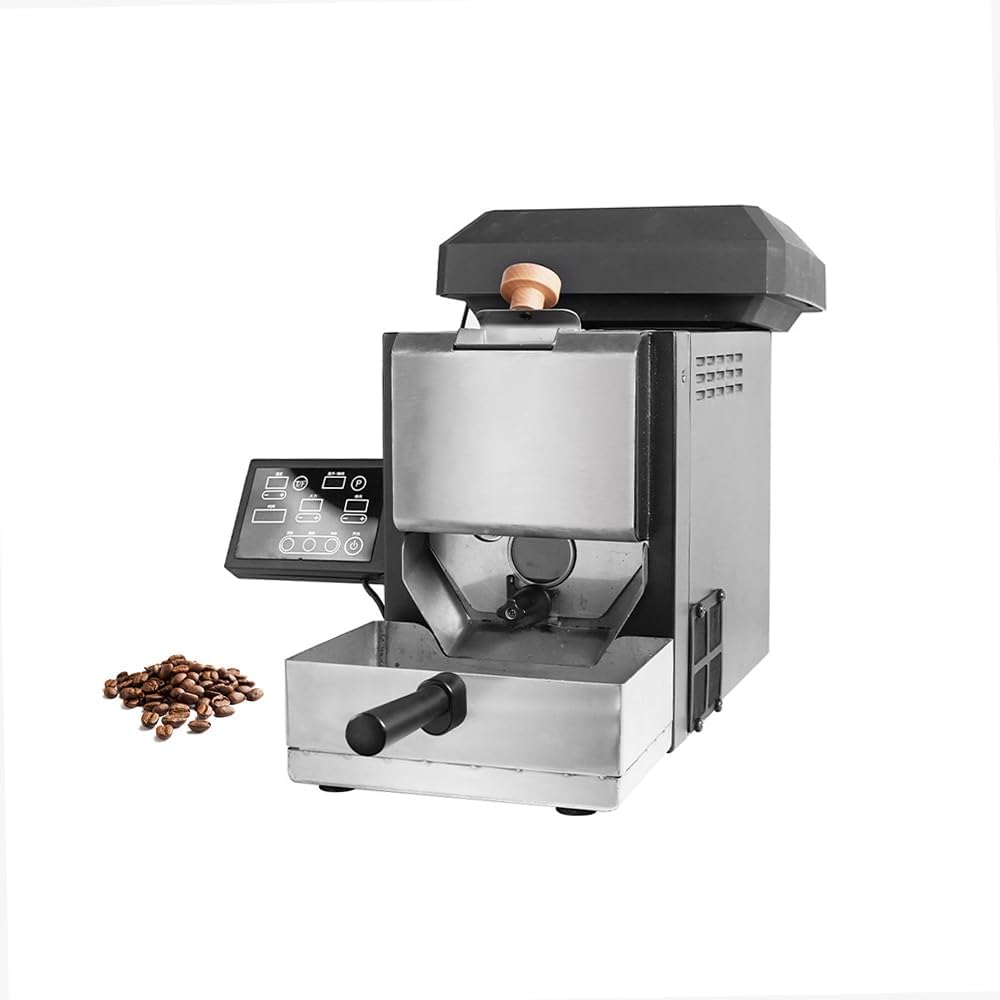 200g Coffee Roaster, Coffee Bean Roaster with 9 Preset Curves, with Bean Shell & Smoke Filter, for Home Use or Office
