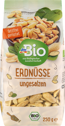 dmBio roasted peanuts, 250 g