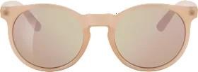 SUNDANCE Sunglasses adults light pink frame, round, mirrored lenses, 1 piece
