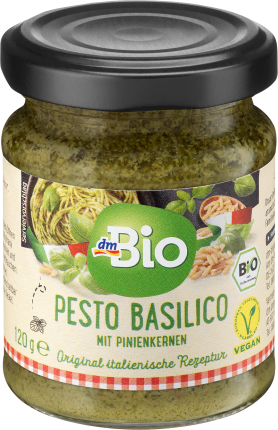 dmBio Pesto Basilico with pine nuts, 120 g