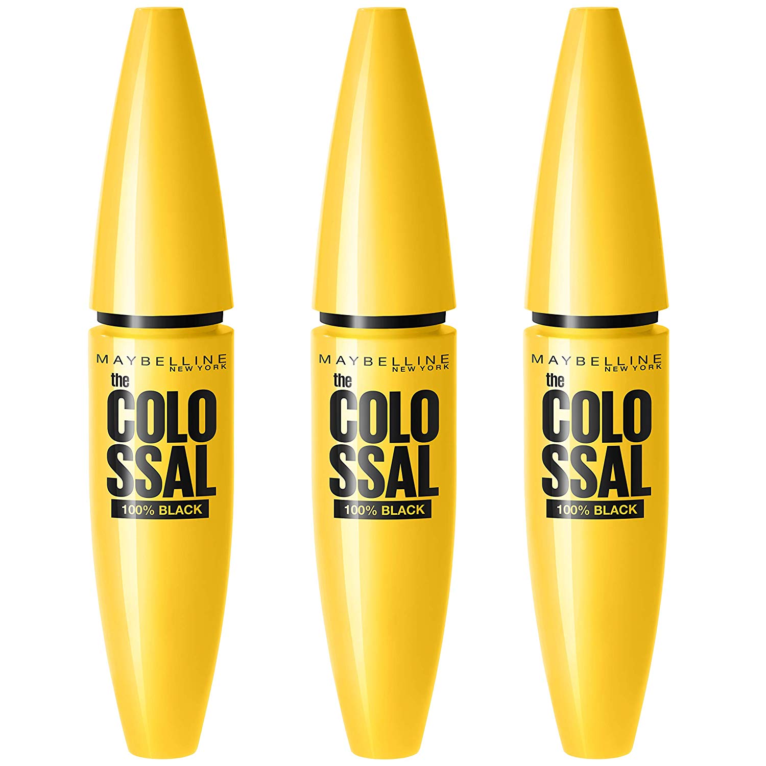 Maybelline New York Volum’ Express The Colossal 100 Black Mascara, ‎01 100%