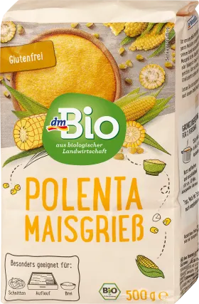 dmBio Polenta, corn semolina, 500 g