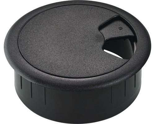 Hettich Cable outlet Ø 80/90 mm black