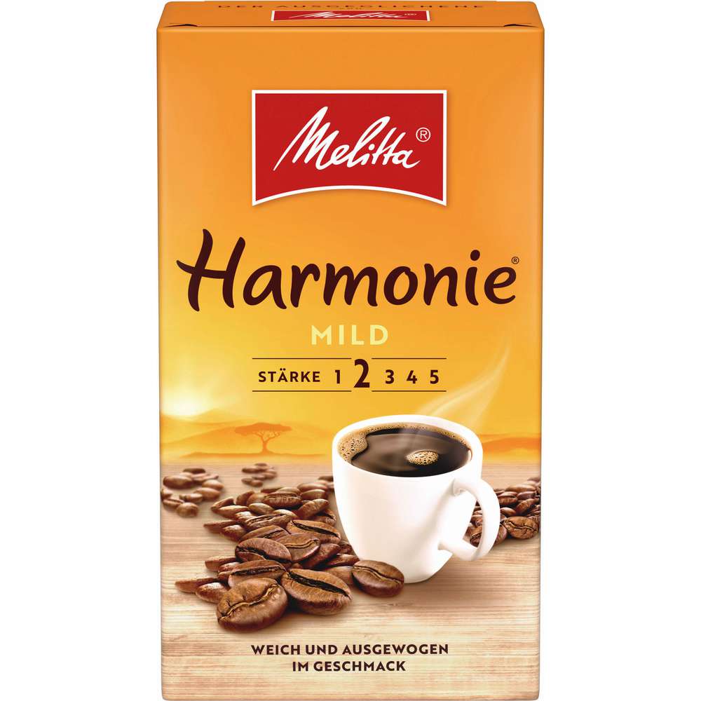 Melitta Kaffee Harmonie Mild, gemahlen