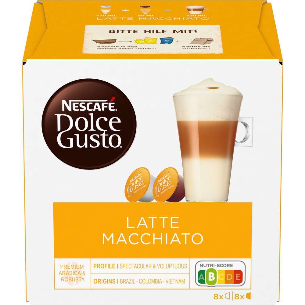 Nescafé Coffee capsules Dolce Gusto, Latte Macchiato