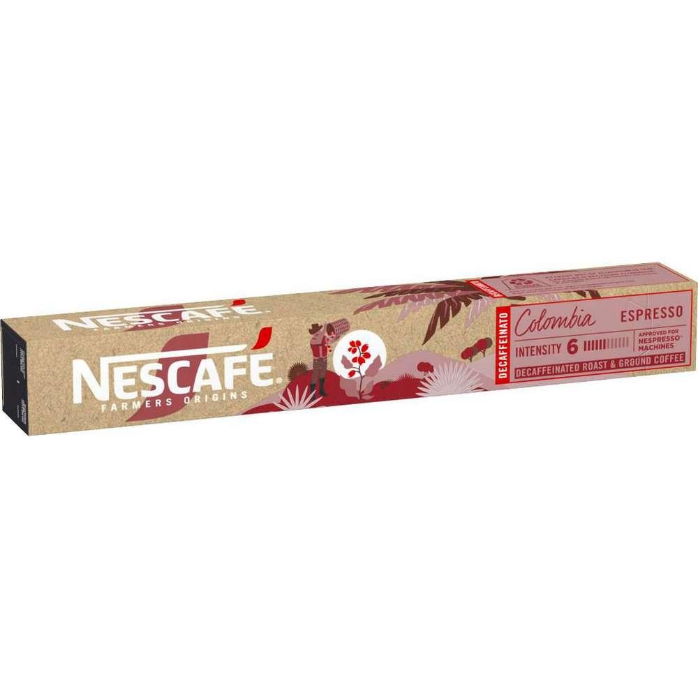 Nescafé Coffee capsules Famers Origins Colombia, Decaffeinato Espresso