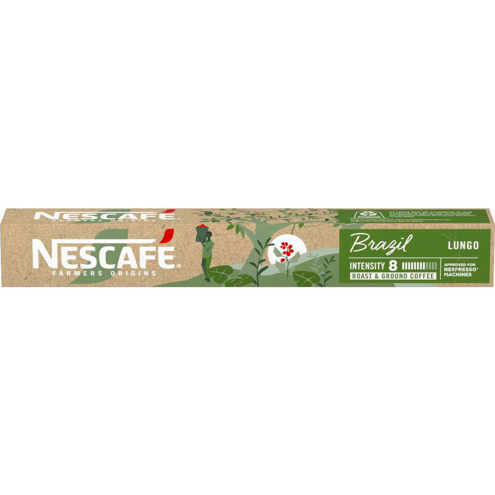 Nescafé Coffee capsules, Farmers Origins Brazil Lungo