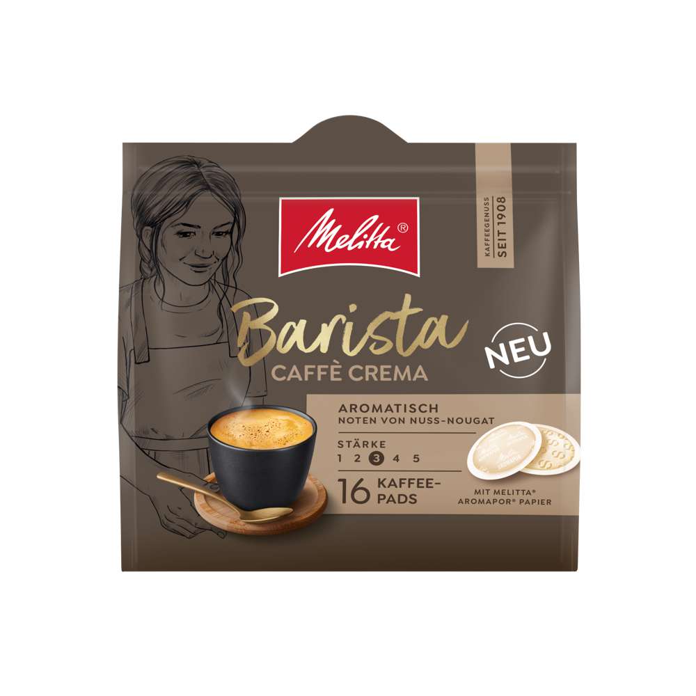 Melitta Coffee pods Barista, Caffè Crema 107g