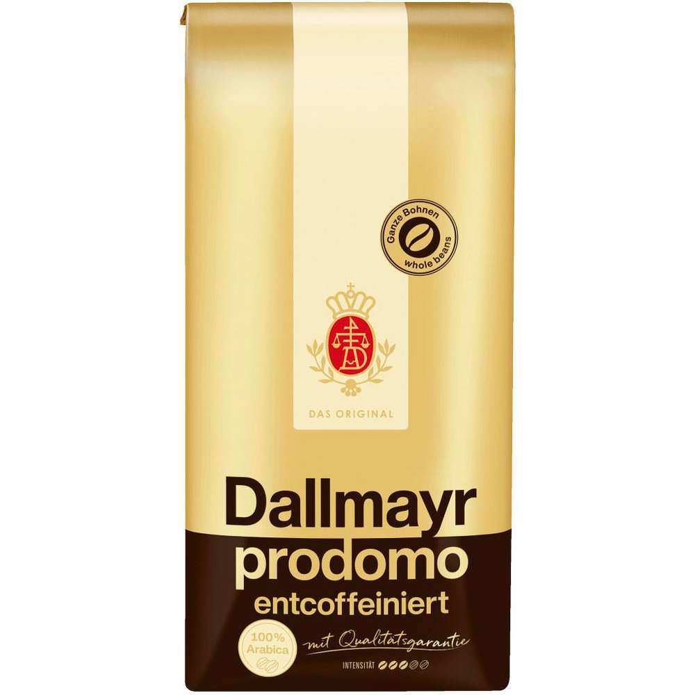 Dallmayr Kaffee Prodomo entkoffeiniert, ganze Bohne