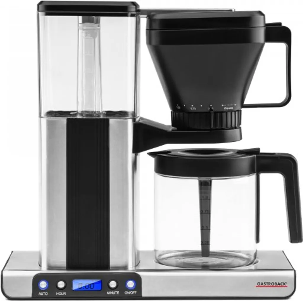 GASTROBACK Coffee machine 42706 Design BrewAdv. Stainless steel/black 2-10 cups