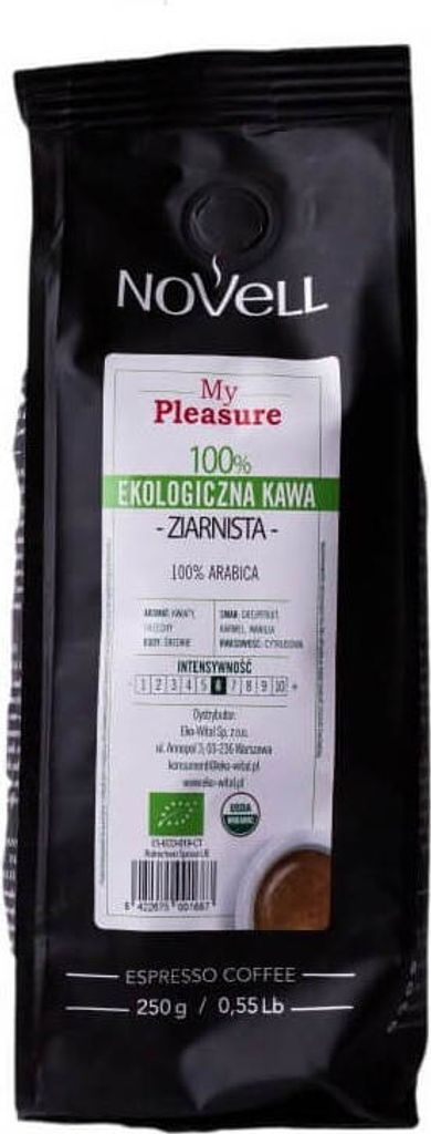 Biogo My Pleasure Coffee Beans 250 g Cafes Novell