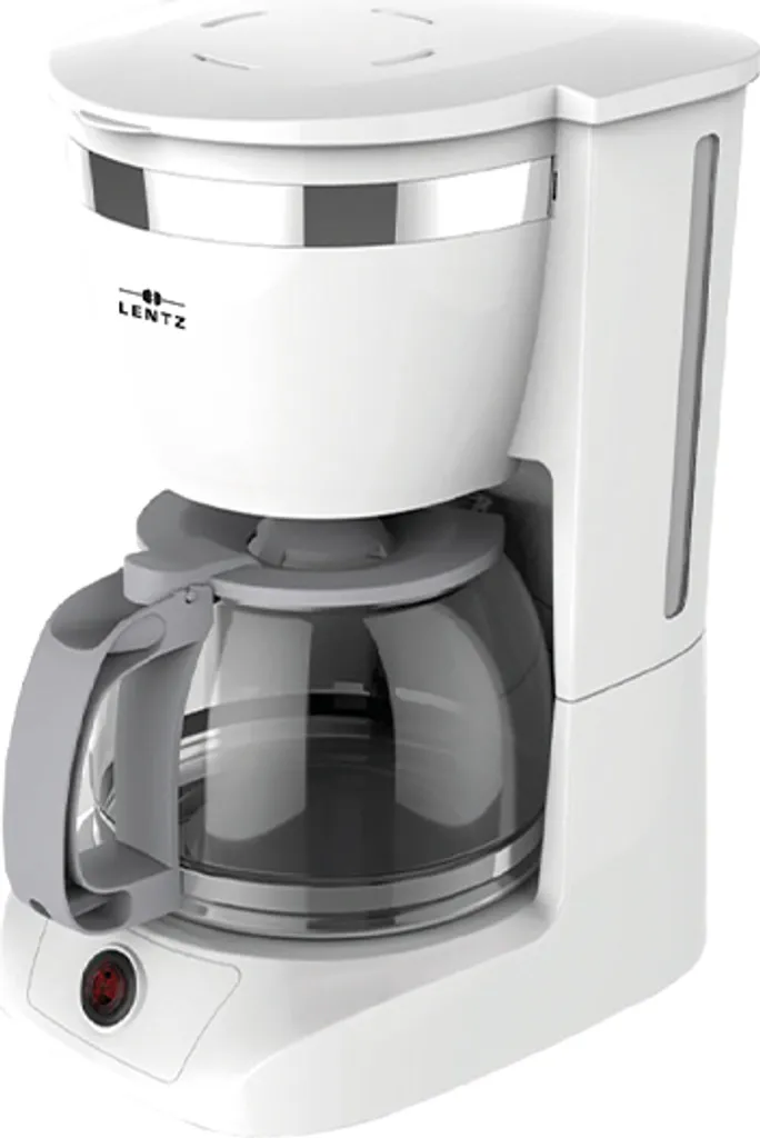 Lentz Coffee machine, 800 watts, 1.25 liters for 10-12 cups, white