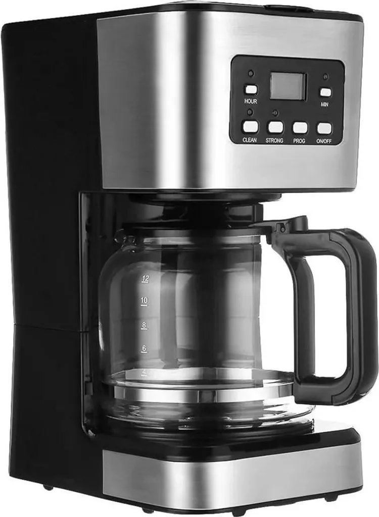 StarTech Coffee machine - Filter coffee machine - 8-12 cups - Glass carafe - Anti-drip - Timer - Water level indicator - 220-240V - Black
