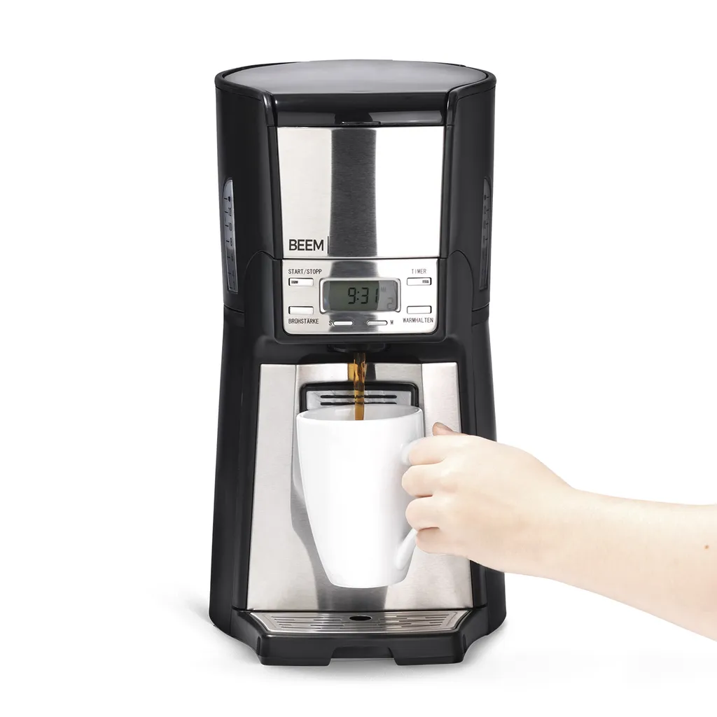 Gourmet Maxx Coffee machine, filter coffee machine, timer, dispenser function, 1000 watts, filter, BEEM