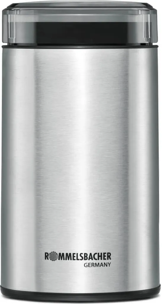 Rommelsbacher EKM 100 coffee grinder with blade, 70g capacity, made of high-quality stainless steel, also suitable for spices, nuts and sugar