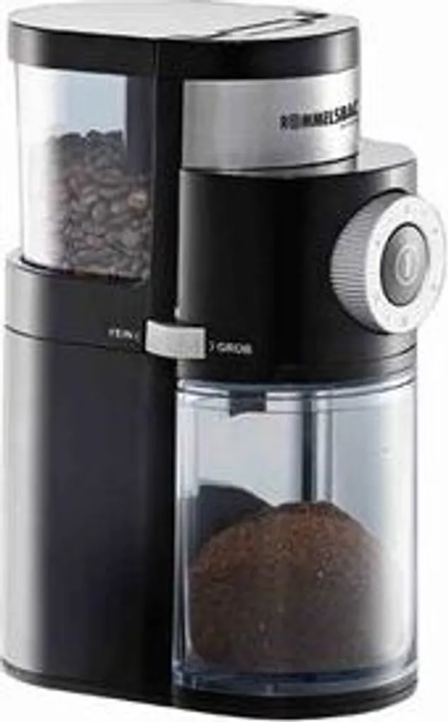 Rommelsbacher EKM 200 coffee grinder with disc grinder, grind setting individually adjustable, for 2-12 servings, capacity 250 g
