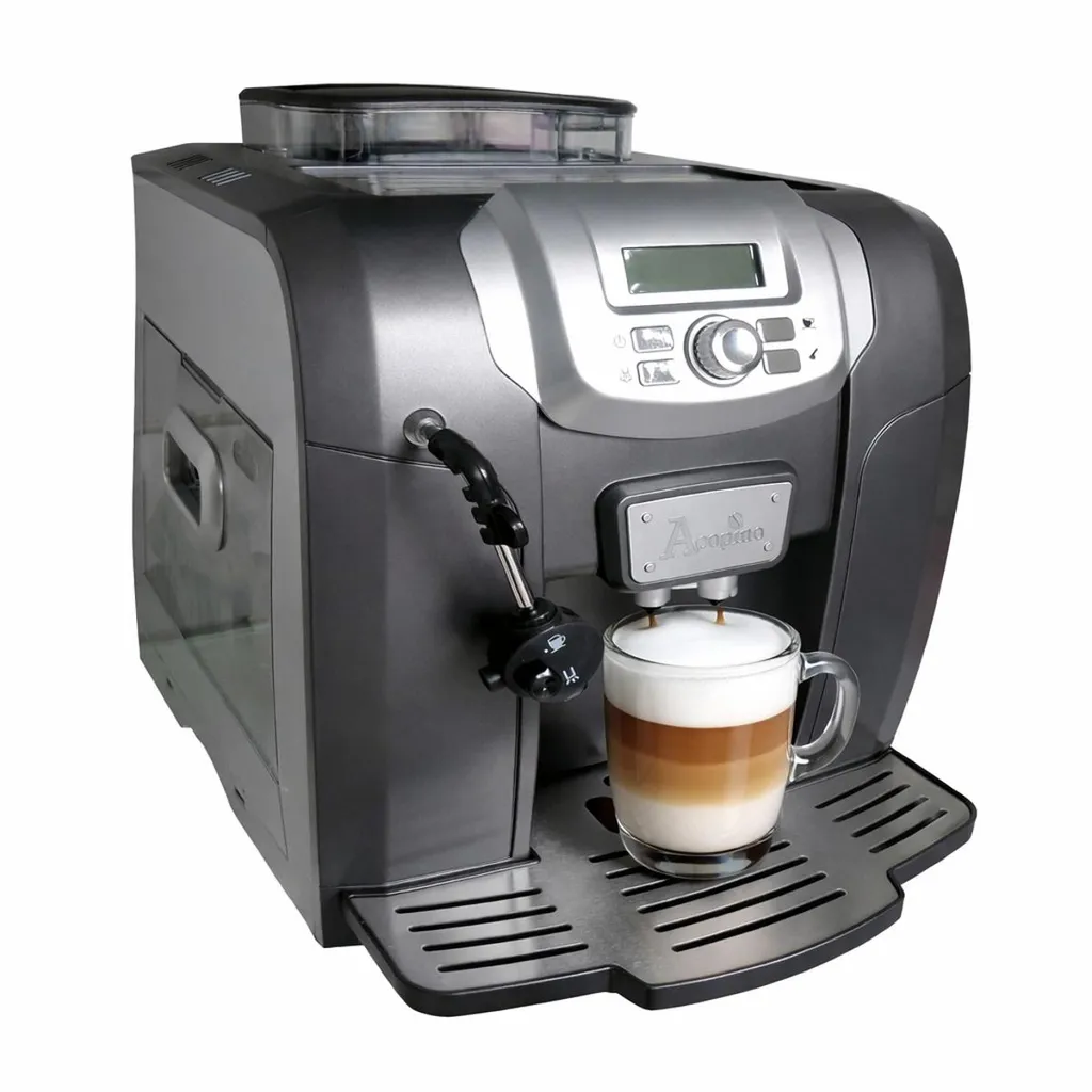 Fully automatic coffee machine with milk system – Anthracite | Espresso & cappuccino machine, Acopino Ravenna