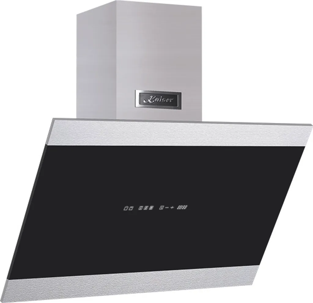 Kaiser AT 5435 ECO extractor hood 50cm head-free wall hood stainless steel black glass 1250m³/h