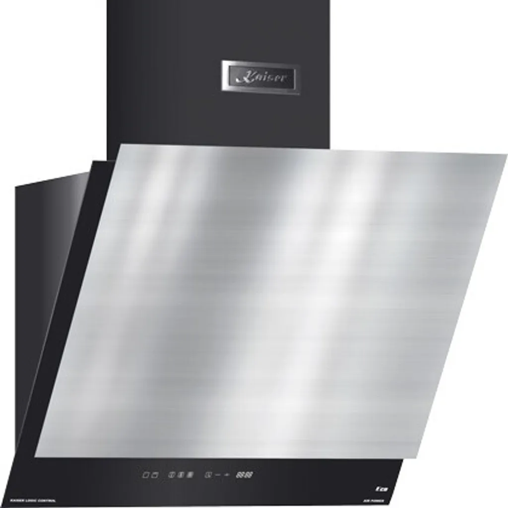 Kaiser AT 6410 FR ECO extractor hood 60cm head-free wall hood stainless steel black glass 1250m³/h