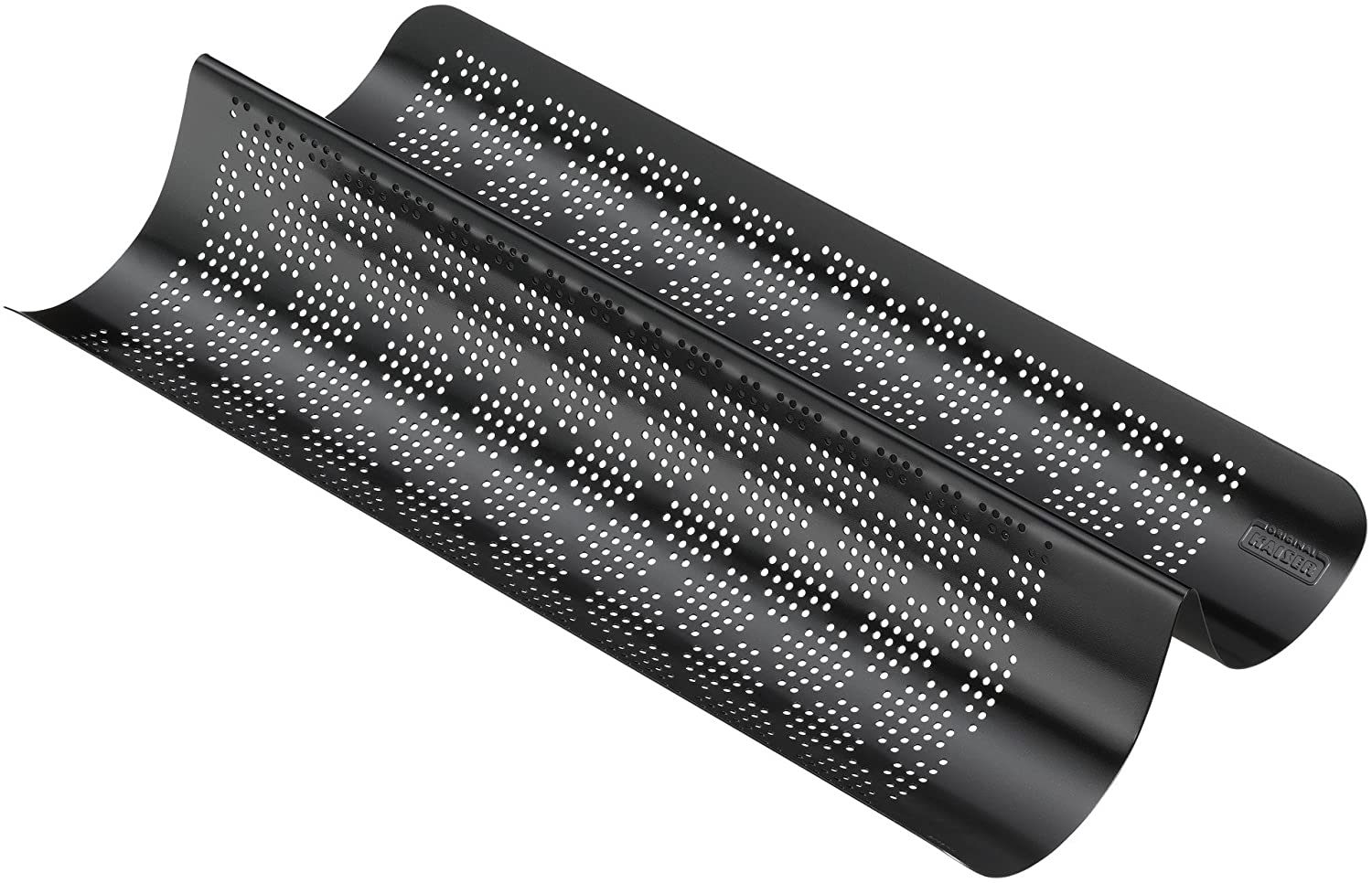 Kaiser Inspiration Baguette Baking Tray Perforated 40 x 20 cm for 2 Baguettes Non-Stick Coating Yeast-Resistant