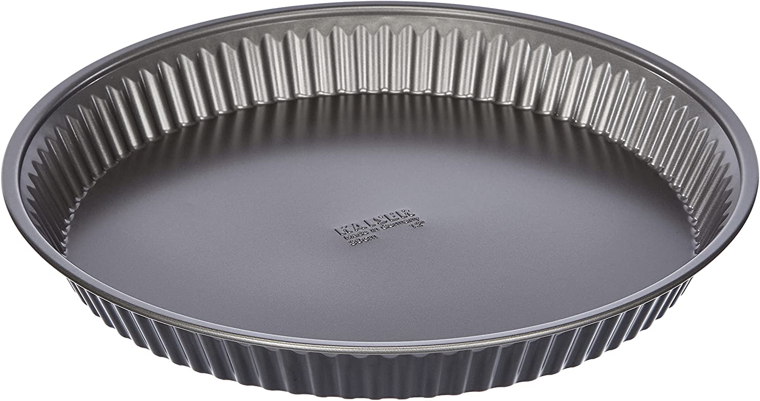 Kaiser Noblesse Fruit Base Mould 30 cm Fruit Tart Mould Cake Base Baking Mould Non-Stick Coating Cake Base Mould Wave Edge Even Browning