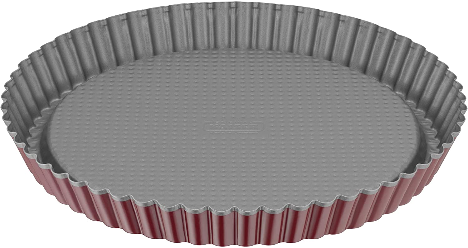 Original Kaiser Classic Plus Fruit Base Mould 28 cm, Fruit Pie Mould, Cake Base Baking Mould Non-Stick Coating, Cake Base Mould Wave Edge, Even Browning