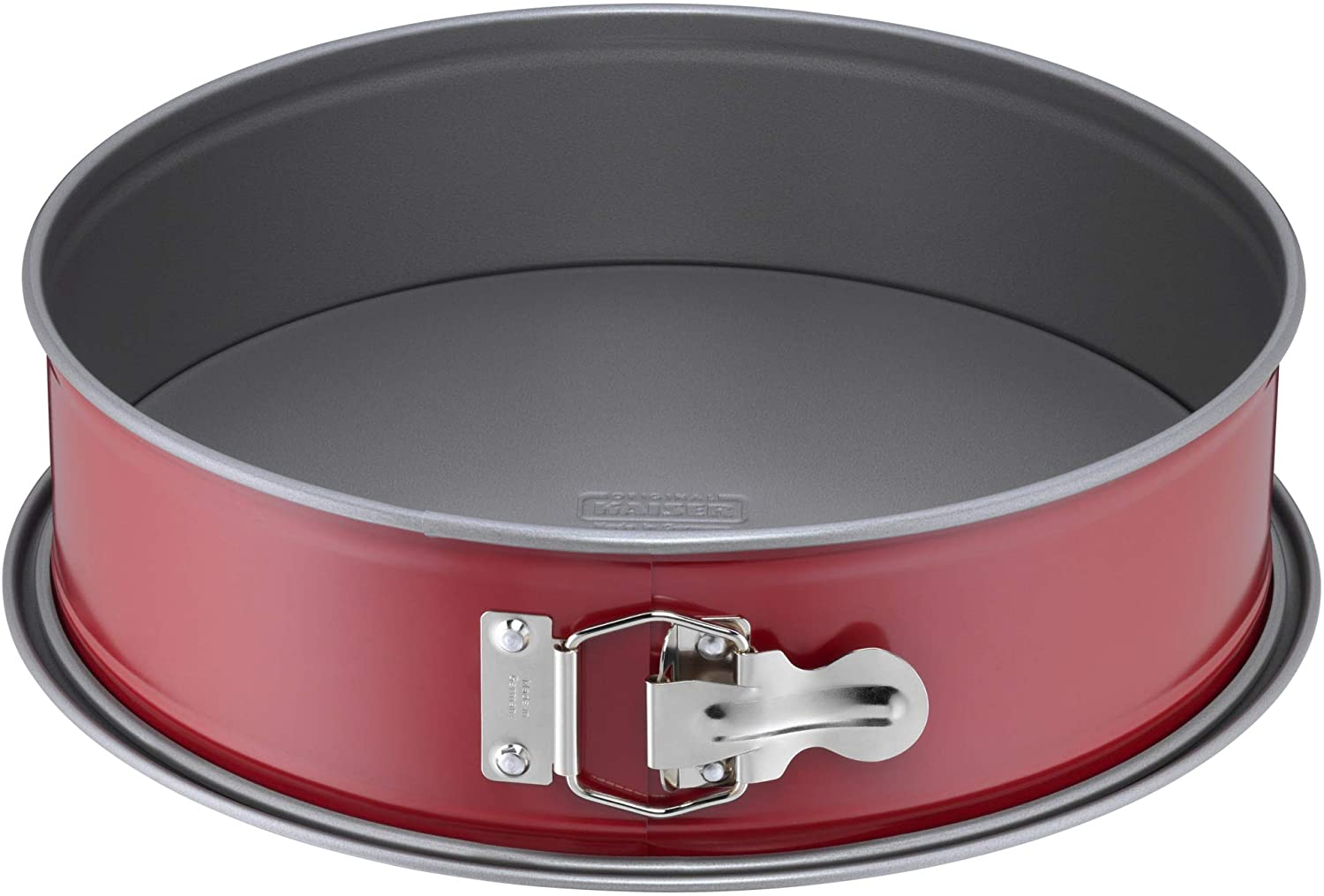 Original Kaiser Classic Plus Springform Cake Tin 28 cm with Flat Base Round Baking Tin Leak-Proof Non-Stick Red