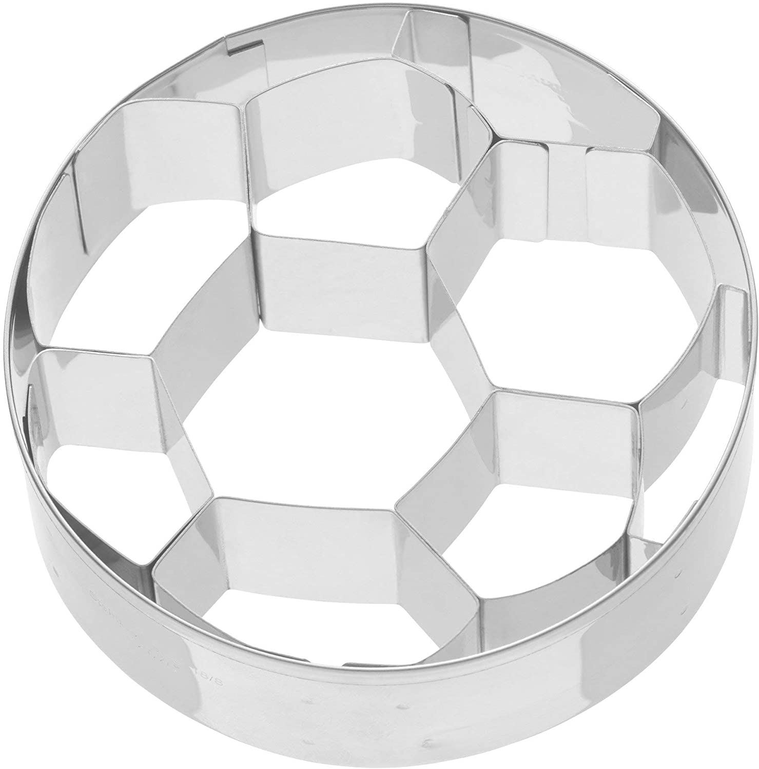 Kaiser Football Cookie Cutter for Biscuits, Stainless Steel 7.5 x 7.5 x 2.5 cm
