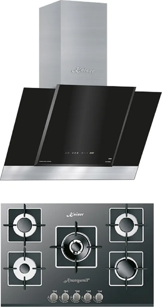 Kaiser extractor hood AT 8438 F ECO 80 cm + KCG 8382 gas hob