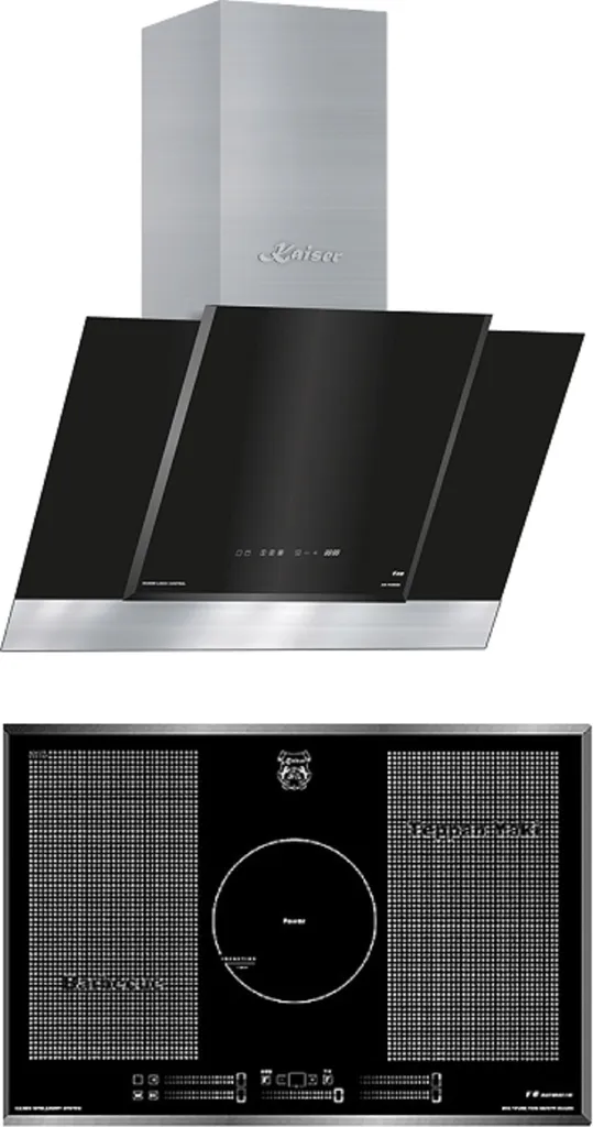 Kaiser extractor hood AT 8438 F ECO 80 cm + KCT 777 FI La Perle induction hob