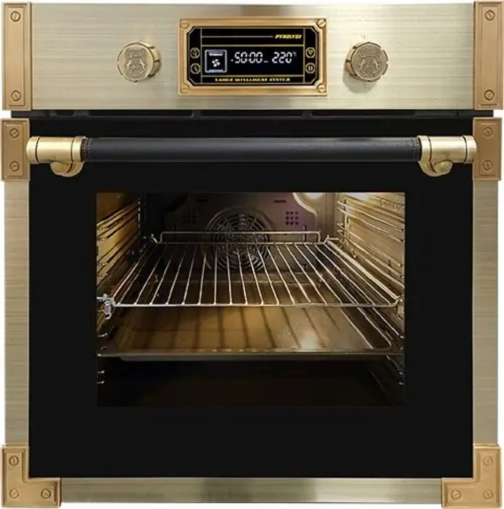 Kaiser EH 6427 AD Retro Pyrolytic Built-in Oven 73L Anthracite Glass 60 cm