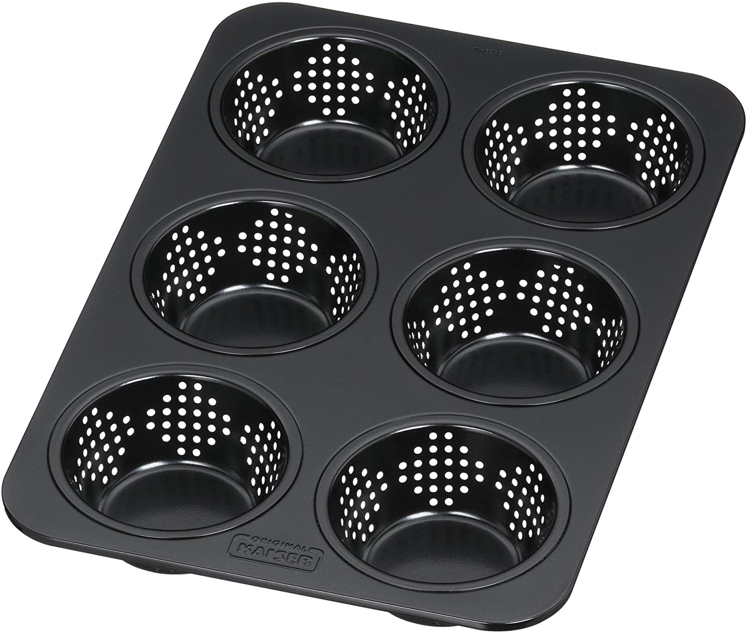 Original Kaiser Inspiration Perforated Bread Baking Tin 28 x 19 cm, Baking Tin for 6 Rolls, Non-Stick Coating, Sourdough Resistant