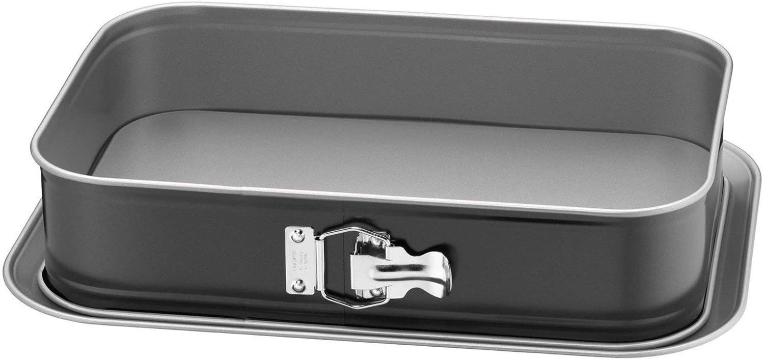 Original Kaiser Inspiration Springform Cake Tin Square 36 x 24 cm, Rectangular with Flat Base, Tiramisu Form Non-Stick Coating, Leak-Proof, Square Cake Tin