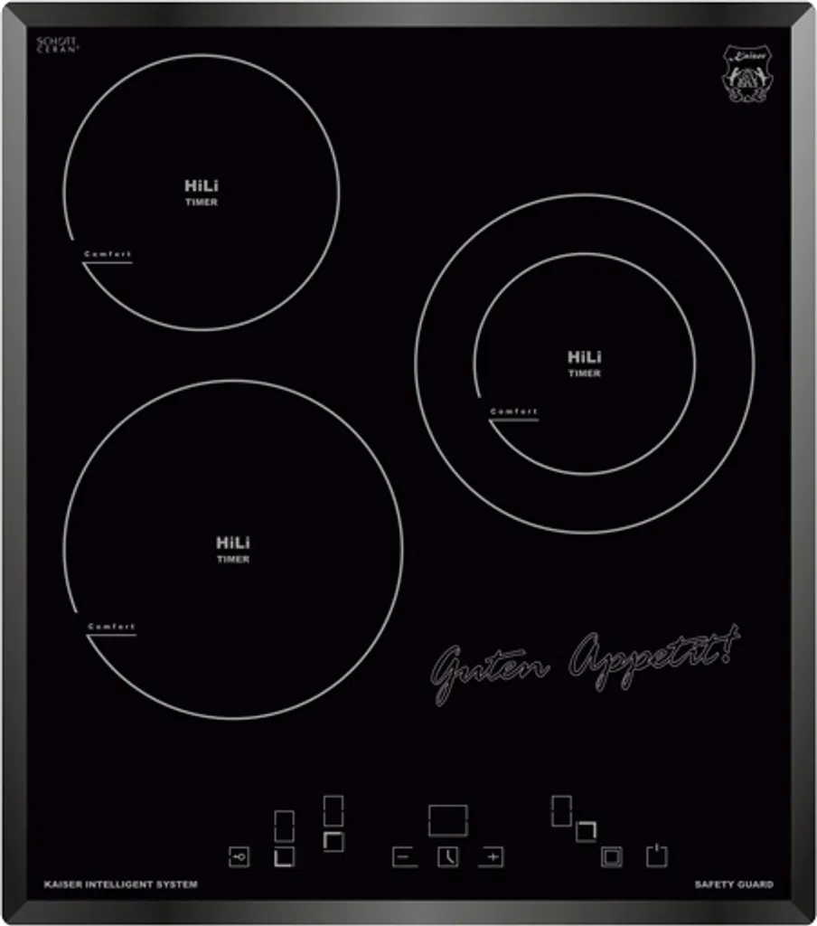 Kaiser KCT 4745 F Hi Light glass ceramic cooktop 45cm oven with beveled edges and function display