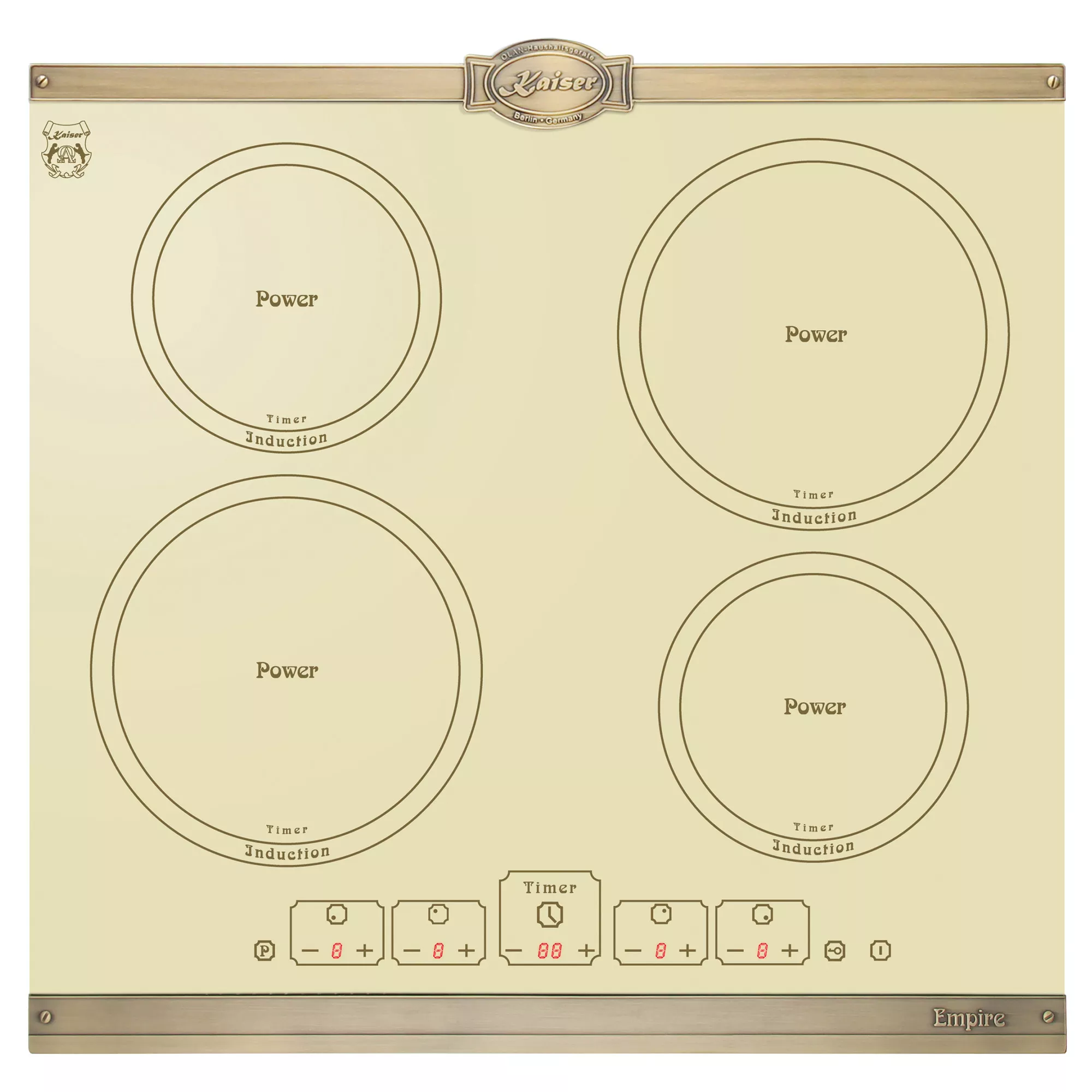 Kaiser Kitchen Appliances Induction Hob KCT 6195 IElfEm, Ivory, 60 cm