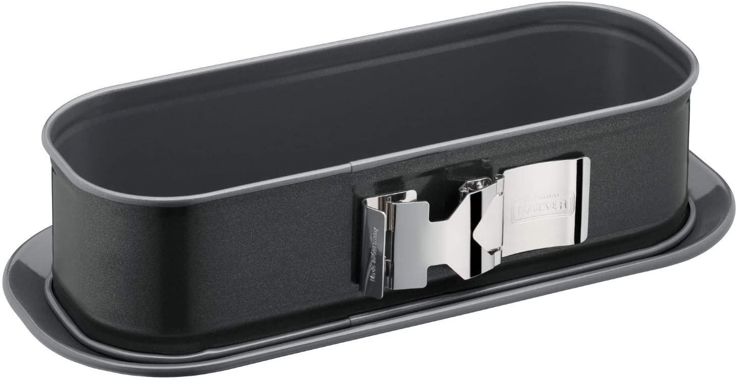 Original Kaiser La Forme Plus Rectangular Cake Springform Tin 30 x 11 cm Enamel Base Cut Resistant Square Cake Tin