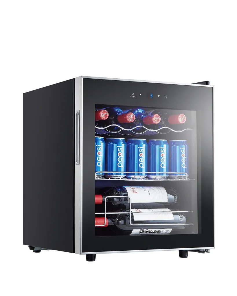 Kalamera beverage refrigerator, touch control panel, stainless steel glass door, 40 liters, KRC-40GE