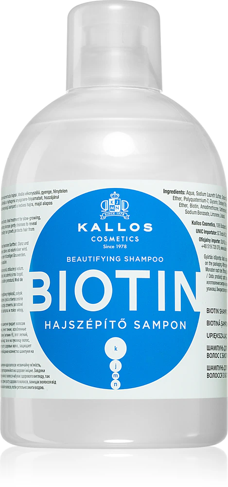 Kallos Biotin Shampoo for thin, weakened and brittle hair