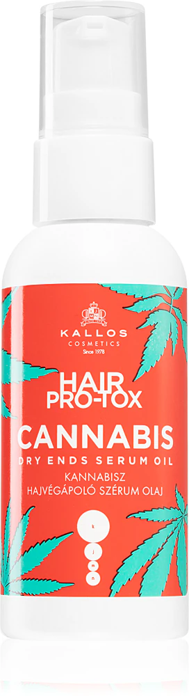 Kallos Hair Pro-Tox cannabis oil serum for dry hair ends