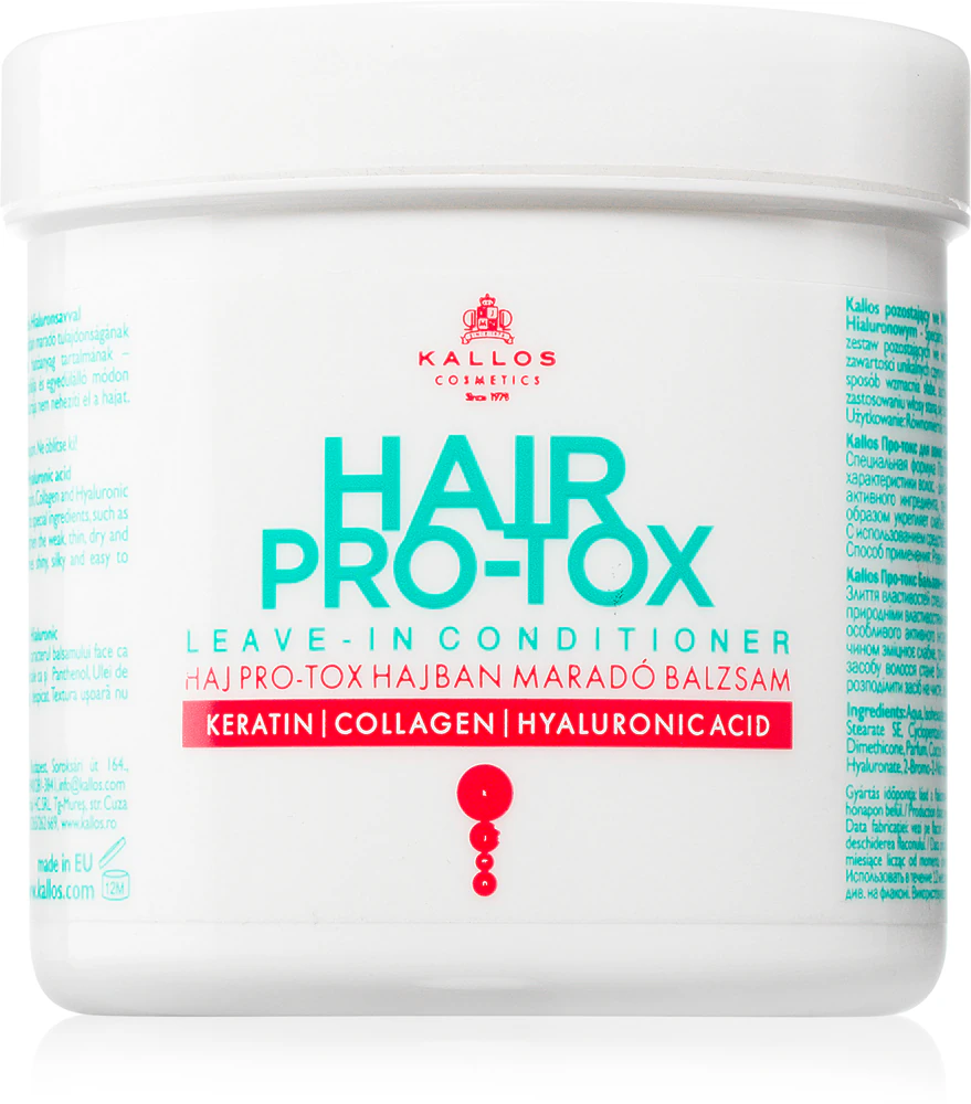 Kallos Hair Pro-Tox leave-in conditioner for dry and damaged hair