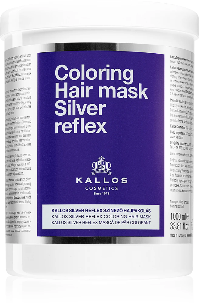 Kallos Kallos Classic Hair Mask neutralizes yellow discoloration