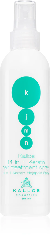 Kallos KJMN Professional 14 in 1 Keratin Hair Treatment Spray Conditioner-free care 14 in 1 with keratin