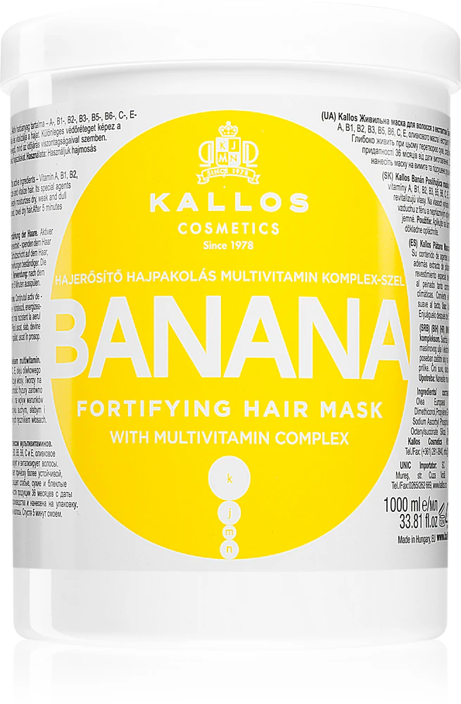 Kallos KJMN Professional Banana Strengthening Mask with Multivitamin Complex